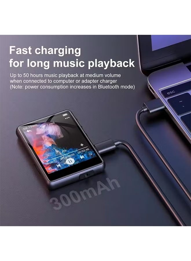 MECHEN Bluetooth 5.3 MP3 Player 68GB Large Storage Hi-Fi Lossless Sound High-Fidelity Recording Multi-Function Portable Music Player - Image 4